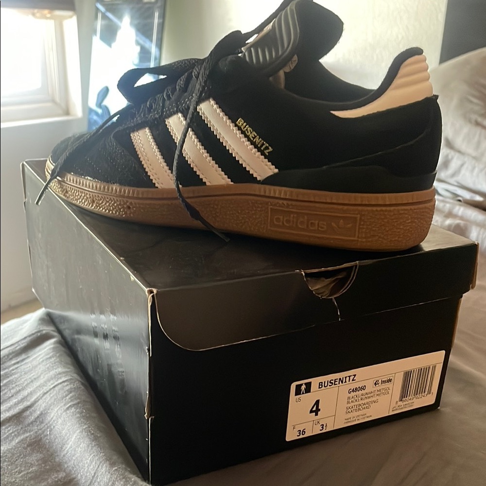 Adidas Busenitz Black and White Shoes